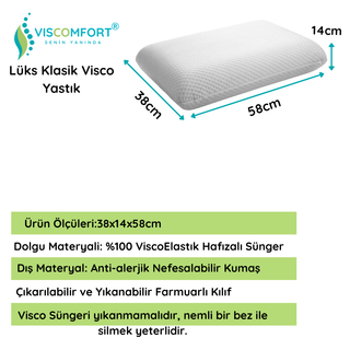 Viscomfort® - Lüks Klasik Visco Yastık